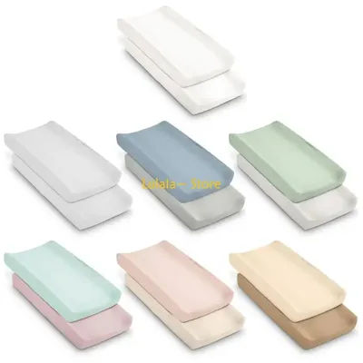 Y4QA Pack of 2 Baby Changing Pad Cover Protectors Case Enjoy Comfort and Durability