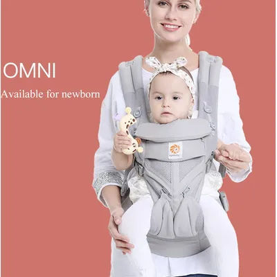 Ergonomic Baby Carrier adapt Organic Cotton Wrap Sling Baby Backpacks Adjustable Kids all stages 0-48 months Baby Carrier Sling