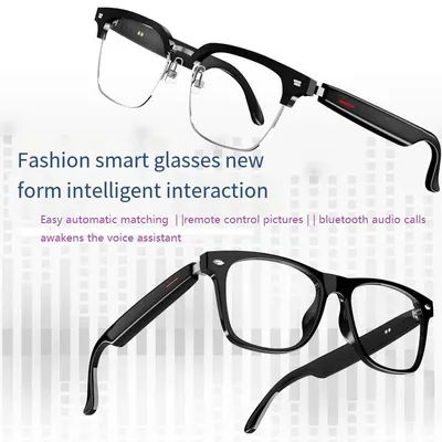 Lunettes intelligentes Bluetooth avec réglage automatique casque Bluetooth sans fil Anti lumière bleue lunettes de soleil homme femme étanche
