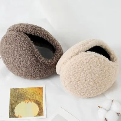 Cache-oreilles coupe-vent unisexe, protection chaude, peluche épaisse, polaire chaude pour l'hiver, cyclisme en plein air, cache-oreilles doux
