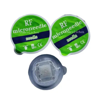 1/10pcs Green Insulated RF Microneedling Cartridge Accessory for Fractional RF Microneedle Machine Gold Plated 10/25/64 pin Nano