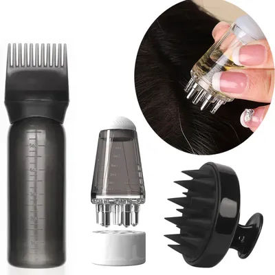 1/2/3Pcs Scalp Applicator Liquid Comb Silicone Shampoo Brush Head Scalp Massage Comb Massager Anti Hair Loss Head Care Tools