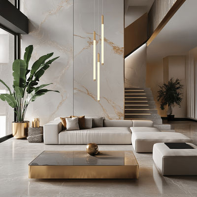 Kasper (Open Box Uk) | Modern Staircase Chandelier | Silver / 5 Lights / Warm White (3000k) | MOD LIGHTING