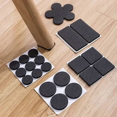 48pcs Chair Foot Pad Furniture Leg Feet Protector Pad Anti-Skid Scratch DIY Resistant Furniture Feet Floor Protector Pads