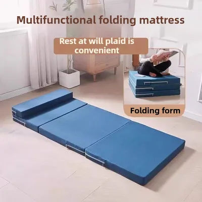 Folding sleeping mats and folding mattresses, a must - have for students and office workers to make a makeshift bed on tatami ma