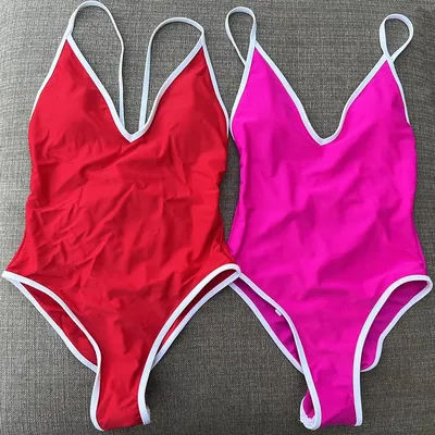 Nouveau Maillot de Bain Monokini Femme 2026 Sexy à Découpes Hautes, Une Pièce Rembourré