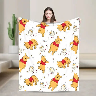 W-Winnies the P-Pooh Blanket Quality Comfortable Throw Blanket Spring Travel Car Sofa Home Novelty Bedspread