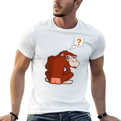 Monkey WTF??? T-Shirt graphique pour hommes, t-shirt en coton de haute qualité