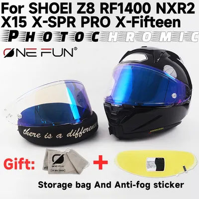 Photochromic Helmet Visor Replacement for Shoei Z8 RF1400 NXR2 X15 X-SPR PRO X-Fifteen Scratch-resistant, UV-Protected