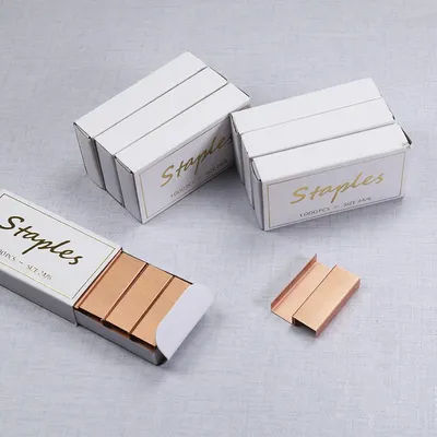 1000 Pieces Size 12 Rose Gold Staples