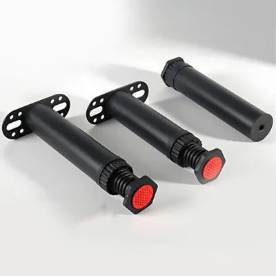 1pc Telescopic Adjustable Furniture Legs - Non-Slip Noise Reducing Load Bearing Bed Beam Support for Sofa Bed Frame Table