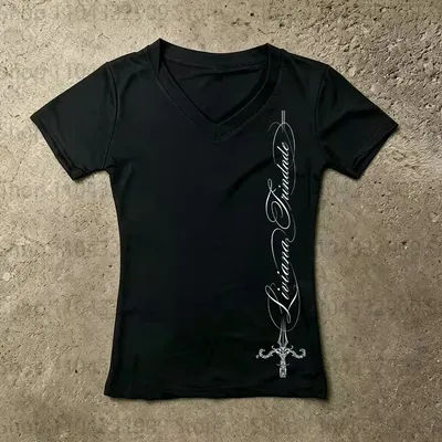 Hauts Y2K Trashy des années 2000, Vêtements Kawaii pour Femme, Vêtements des années 90, Haut Gothique Vintage pour Femme, Baby Tees, Hauts Courts Gothiques Y2K Kitty pour Femme