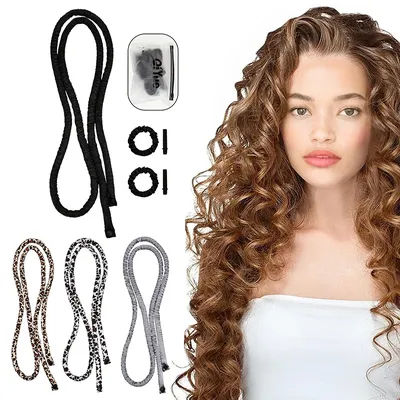 59inch Long No Heat Hair Rollers Curling Rod Sleeping Lazy Curls Flexi Rods Hair Styling Tool