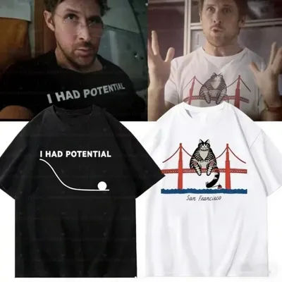 2026 Project Hail Mary - I Had Potential Graphic CAT Men T-Shirt Cotton Unisex O-Neck T-Shirt Men's Women Sweatshirt COSPLAY TOP