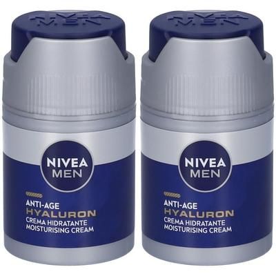 Nivea Men Anti-Age Hyaluron Crema Viso Idratante FP15 50 ml, viso uomo