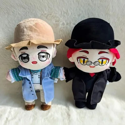25cm Stuffed Good Omens Aziraphale Crowley Plushie Doll Crawly Plush Doll Toys Pillow Decor Fans Xmas Birthday Gifts