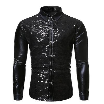 Disco Anni '80 Blusa / Camicia Disco Costume Per uomo Costume di Carnevale Mascherata Feste Addio al Nubilato Parata dell'Orgoglio Adulti Blusa