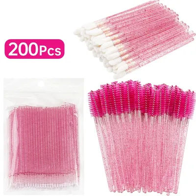 Wholesale 200 Pcs Removal Set Brush Micro Lipline Special Eyelash Makeup Extension Eyelash Brush for Women Lash Make Up Tool