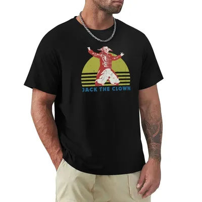 T-shirt rétro Jack the Clown, T-shirt de sport à haute élasticité