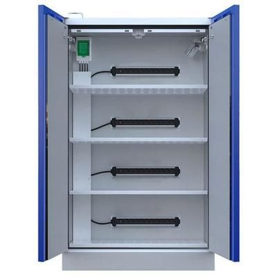 Armoire Batterie Lithium Haute 2 Portes Avec Extincteur - Manutan Expert