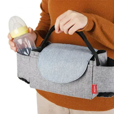 Convenience Baby Stroller Organizer Bag Insulated Cup Holder Baby Stroller Large Capacity Travel Storage Bags Multifunctional
