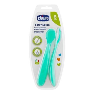Chicco Cucchiaio Silicone Maschile Bi Pack 6M+ 1 pz Altro