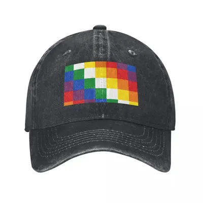 Casquette de baseball avec drapeau indigène Wiphala, casquette de golf, chapeau de randonnée, chapeau de soleil, chapeau de plage, chapeaux élégants pour femmes et hommes