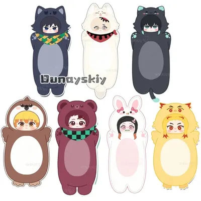 70cm Pillow Nezuko Tanjiro Zenitsu Giyuu Doma Doll Attribute Cosplay Plush Doll Cotton Long Hugging Pillows Christmas Cute Gifts