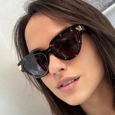 Nouvelles lunettes de soleil rectangulaires pour femmes, marque de luxe, classiques, œil de chat, sexy, à la mode, UV400