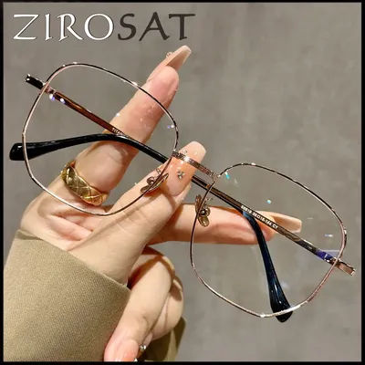 ZIROSAT NOUVELLES Lunettes Optiques 8819 Monture en Titane à Bordure Complète Lunettes de Vue sur Ordonnance pour Hommes
