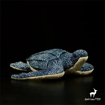 Leatherback Sea Turtle High Fidelity Anime Cute Plushie Sea Turtle Plush Toys Lifelike Animals Simulation Stuffed Doll Kawai Toy