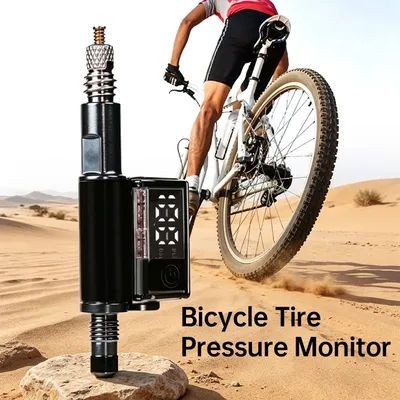 Road Bike and Mountain Bicycle Tire Pressure Monitor Presta Valve Inserts FV Nozzle Cap(Includes Inner Liner)Low Tire Pressure I