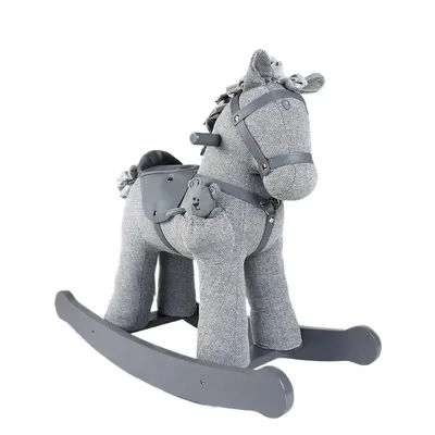 Horse Baby Solid Wood Rocking Horse Baby's First Birthday Toy Gift Carefully designed for the baby Bouncers,Jumpers