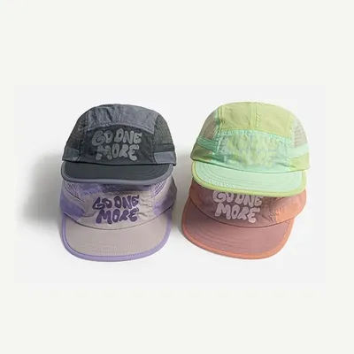 Casquette de baseball unisexe à séchage rapide avec impression de lettres, design à cordon de serrage, style japonais, pare-soleil fin, réglable, à bord court