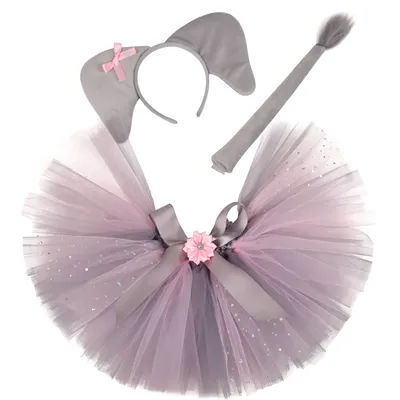 Child Flying Elephant Dumbo Costumes for Baby Girls Animal Halloween Tutu Dress for Birthday Cake Smash Outfit Photo Shoot
