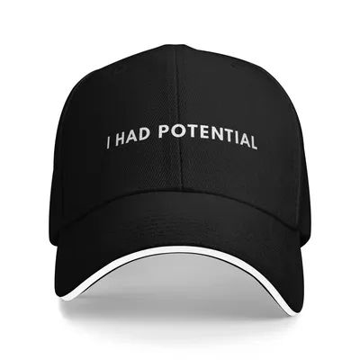 i-had-potential Golf Hat Merchandise Casquette de soleil élégante pour le golf unisexe, ajustement réglable