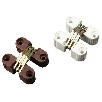 6Pcs Invisible Cross Hinge Repair Kit Folding Door Closer Table Connector Cabinert Chair Furniture Hardware Accessories