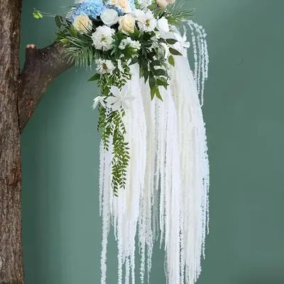 High Quality Multicolor Amaranthus Artificial Hanging Plant Yarn Ornament Simulated Amaranthus Caudatus Photo Props Accessories