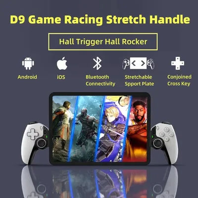D9 Tablet Controller Wireless Handle For Switch Game Bluetooth Stretching Joystick For PS3 PS4 Android IOS Phone ipad Gamepad