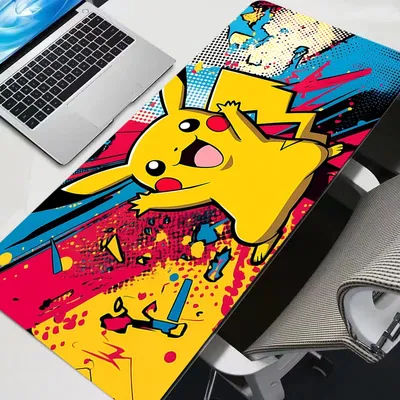 Tapis de souris durable Anime Gamer Large XXL Pokemon Pikachu, tapis de clavier Varmilo, accessoires de jeu Kawaii