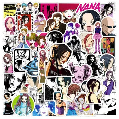 10/30/50pcs Kawaii Komatsu NANA Anime Stickers Cool Girls Oosaki NANA Sticker Skateboard Scrapbooking Luggage Cartoon Decal Toys