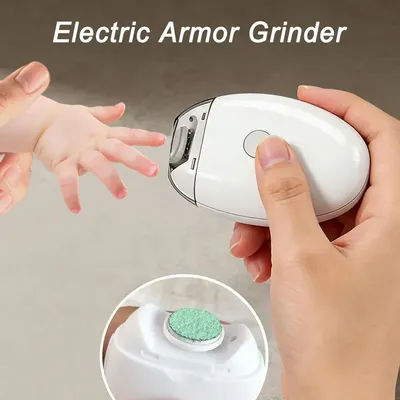 2 IN 1 Electric Nail Clipper Cutter with LED Light Automatic Nail Grinder Trimmer for Baby Mini Manicure Tool Nail Care