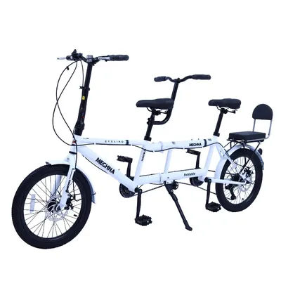 Bicycle folding variable speed parent-child family with baby three people