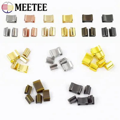 30/50Sets 3 5 8 10 Metal Zipper U Stopper for Clothes Zip Tail Clip Non-slip End Latch DIY Tools Repair Kit Sewing Accessories