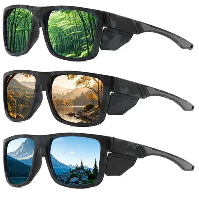 Lunettes de soleil polarisées hommes femmes marque concepteur conduite lunettes de pêche mâle carré Anti UV400 Sport cyclisme lunettes de soleil