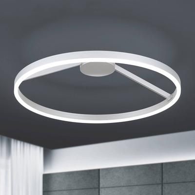 ORION Plafoniera a LED Robert, dimmerabile, Alluminio / Grigio / Zincato, Soggiorno / Sala da pranzo, Alluminio, Moderno, Plafoniera LED