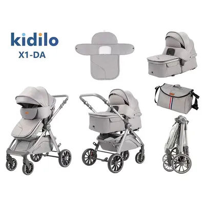 Kidilo children's stroller stroller can sit and lie down, newborn baby lightweight folding baby walking artifact