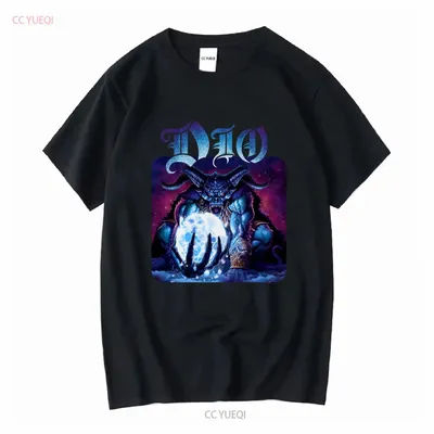 T-shirt pour hommes avec couverture de l'album Dio Master Of The Moon 2004, merch musical de groupe de rock, haut délavé vintage pour un usage quotidien, à la mode
