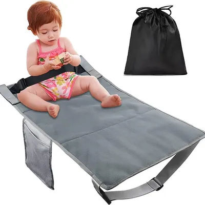 Kids Travel Airplane Bed With Storage Bag Portable Baby Airplane Car Seat Extender Leg Rest Hammock for Children Travel New