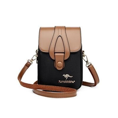 Borsa a tracolla da donna in similpelle multicolore per cellulare, con tracolla regolabile e mini borsa a spalla multi-scomparto, ideale per viaggi, vacanze, shopping, passeggiate e uso quotidiano.